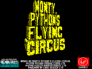 Circus title screen for ZX Spectrum
